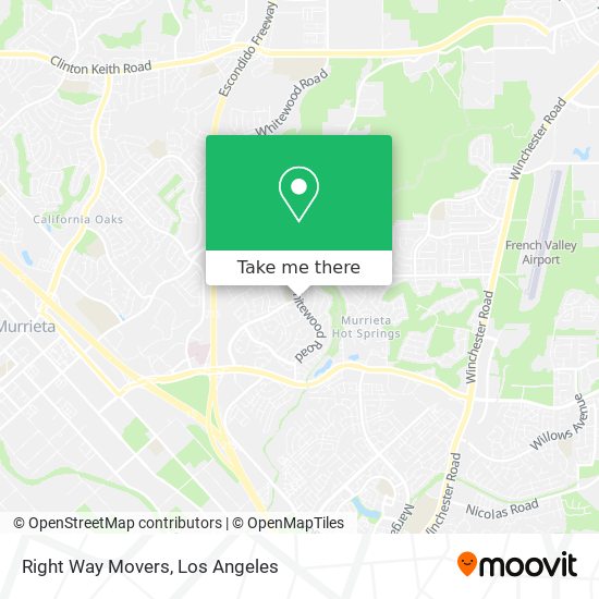 Mapa de Right Way Movers