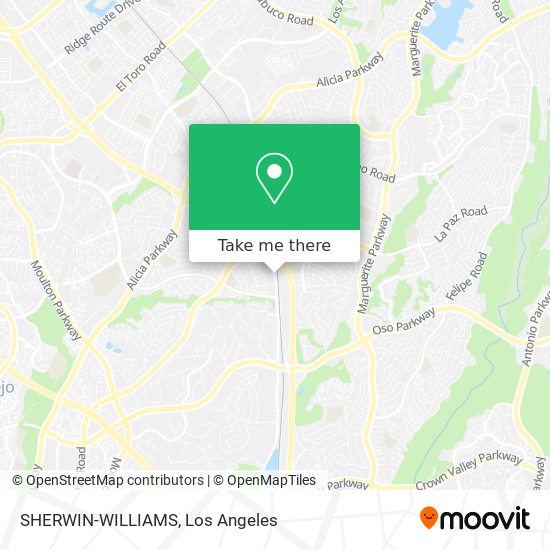 SHERWIN-WILLIAMS map