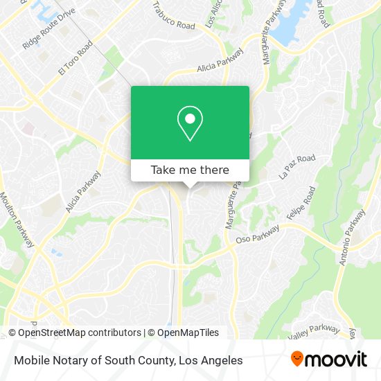 Mapa de Mobile Notary of South County