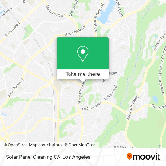 Solar Panel Cleaning CA map