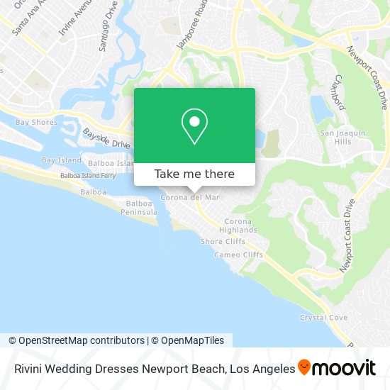 Rivini Wedding Dresses Newport Beach map