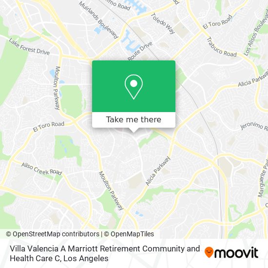 Villa Valencia A Marriott Retirement Community and Health Care C map