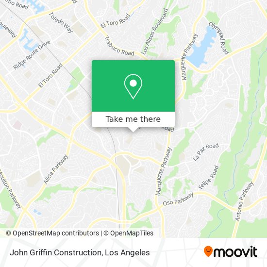 John Griffin Construction map
