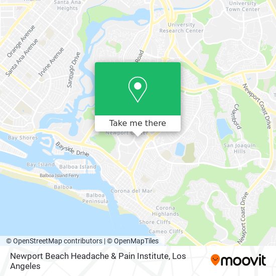 Newport Beach Headache & Pain Institute map