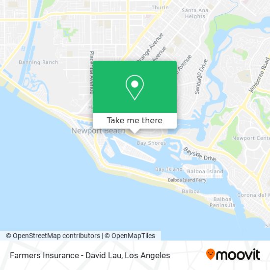 Farmers Insurance - David Lau map