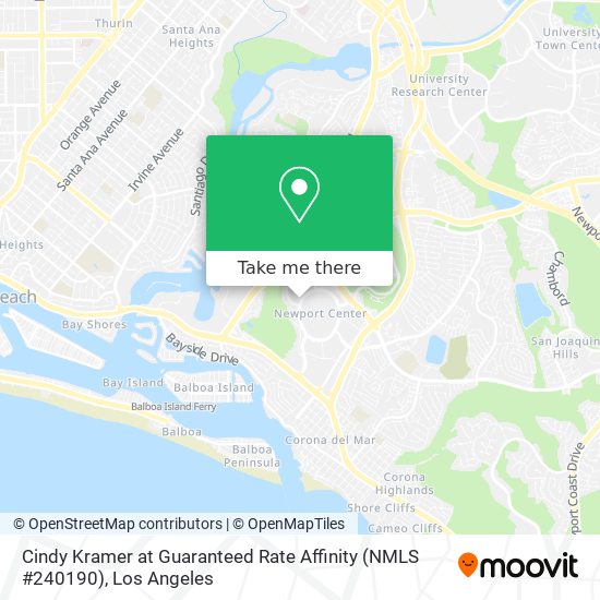 Cindy Kramer at Guaranteed Rate Affinity (NMLS #240190) map