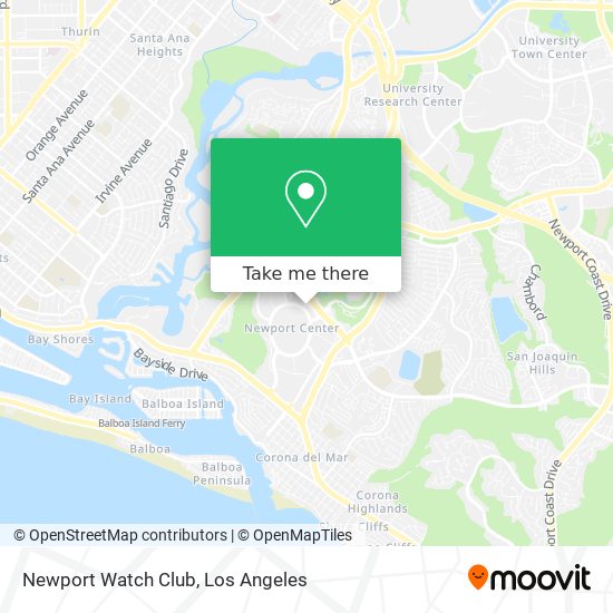 Mapa de Newport Watch Club