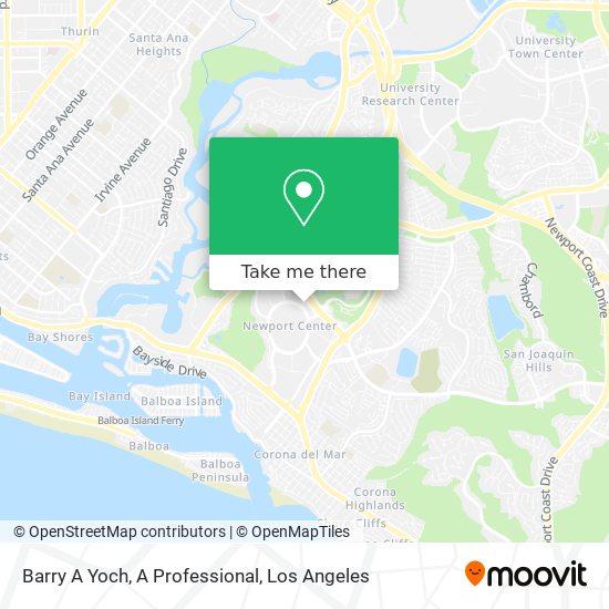 Mapa de Barry A Yoch, A Professional