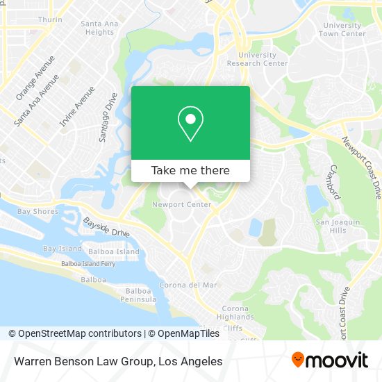 Warren Benson Law Group map