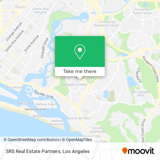Mapa de SRS Real Estate Partners