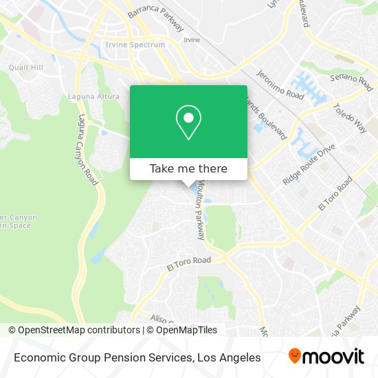 Economic Group Pension Services map