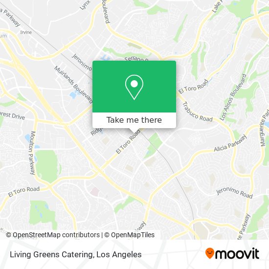 Living Greens Catering map