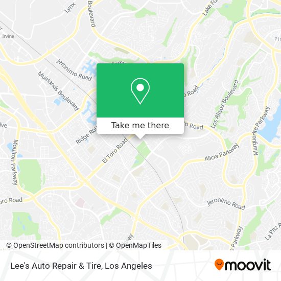 Mapa de Lee's Auto Repair & Tire