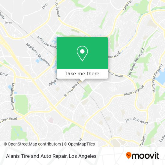 Alanis Tire and Auto Repair map