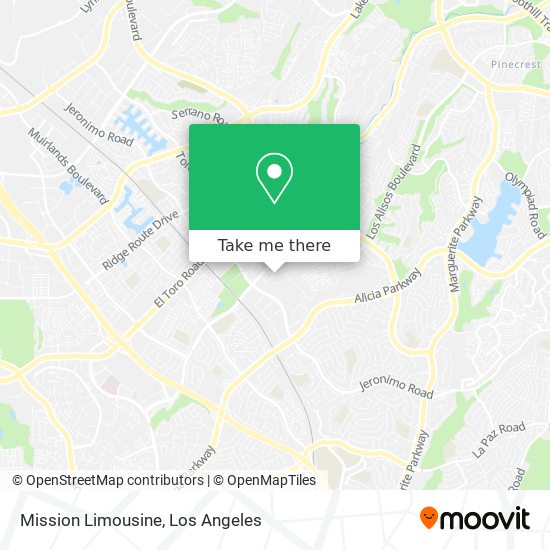 Mission Limousine map