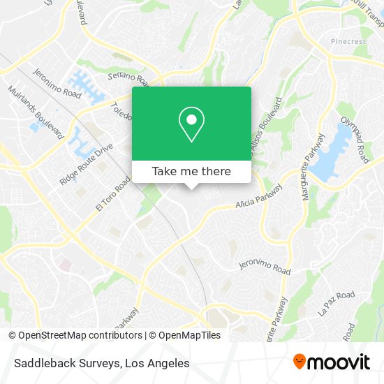 Saddleback Surveys map