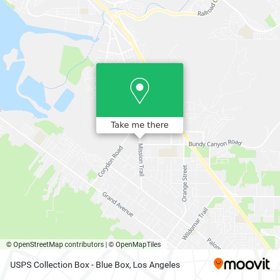 USPS Collection Box - Blue Box map