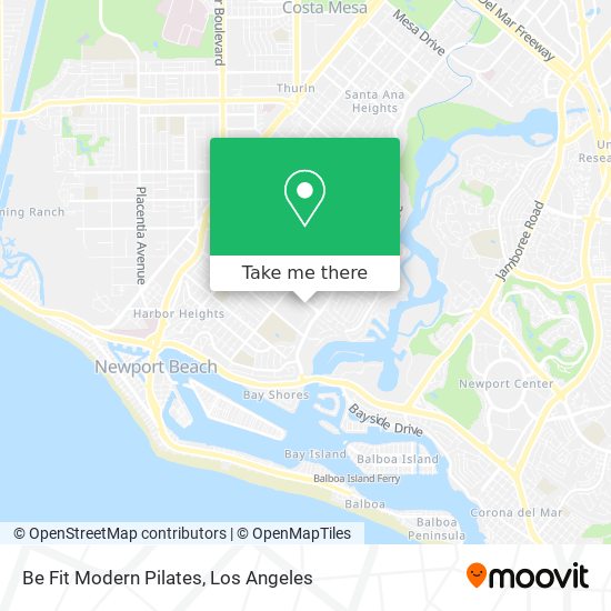 Be Fit Modern Pilates map