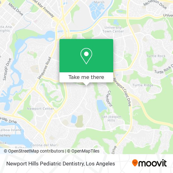 Mapa de Newport Hills Pediatric Dentistry