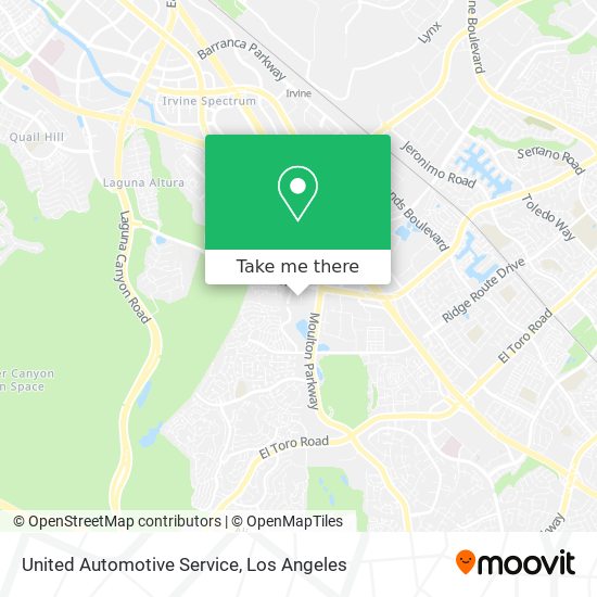 United Automotive Service map