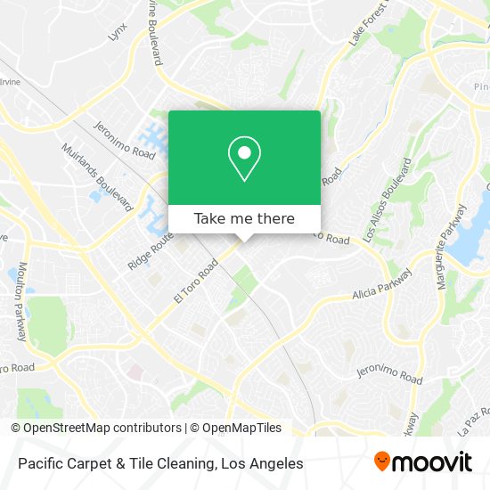 Pacific Carpet & Tile Cleaning map