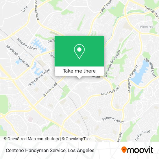 Mapa de Centeno Handyman Service