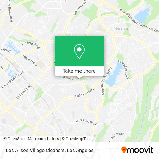 Los Alisos Village Cleaners map