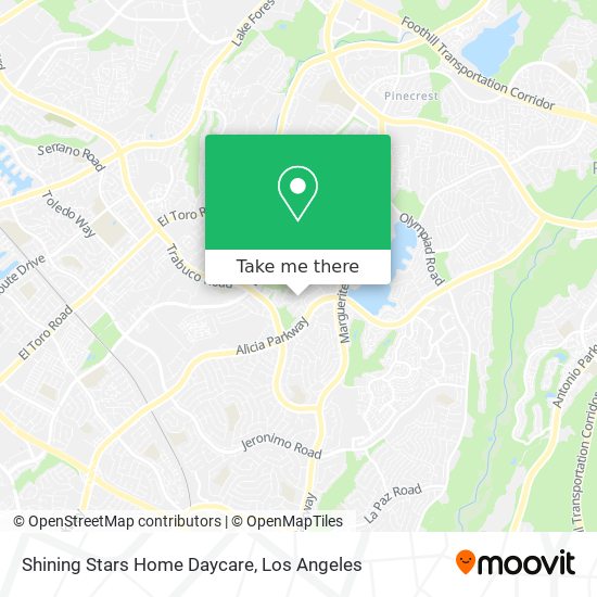 Shining Stars Home Daycare map