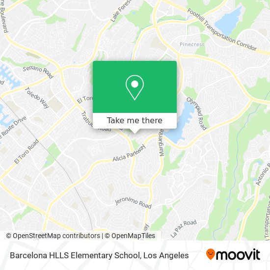 Mapa de Barcelona HLLS Elementary School