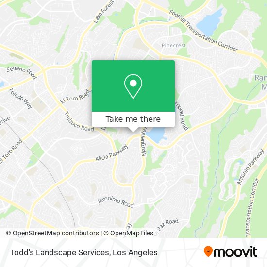 Todd's Landscape Services map