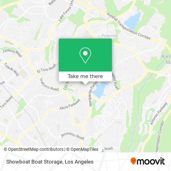 Showboat Boat Storage map