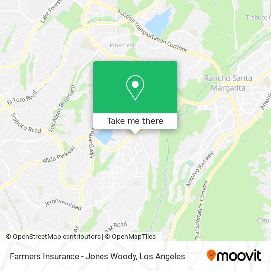 Farmers Insurance - Jones Woody map