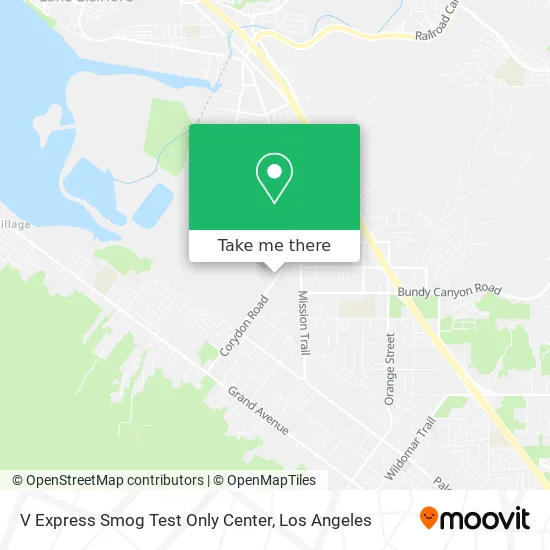 V Express Smog Test Only Center map
