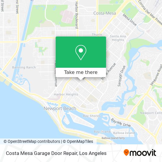 Costa Mesa Garage Door Repair map