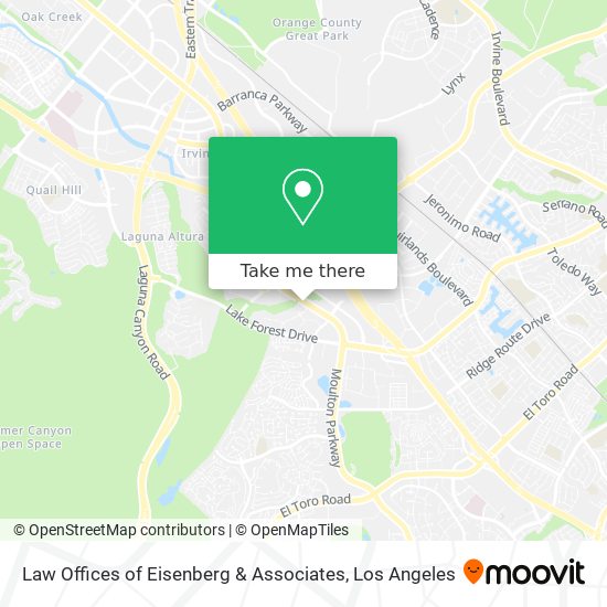 Law Offices of Eisenberg & Associates map