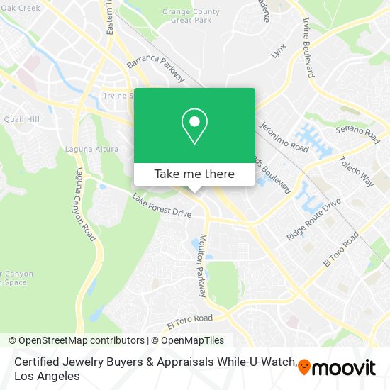 Mapa de Certified Jewelry Buyers & Appraisals While-U-Watch