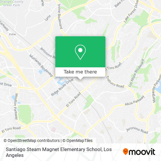 Santiago Steam Magnet Elementary School map