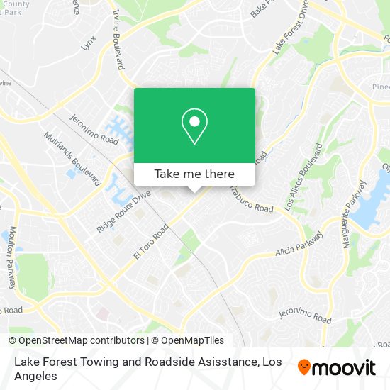 Mapa de Lake Forest Towing and Roadside Asisstance