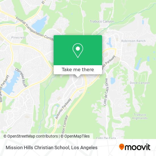 Mission Hills Christian School map