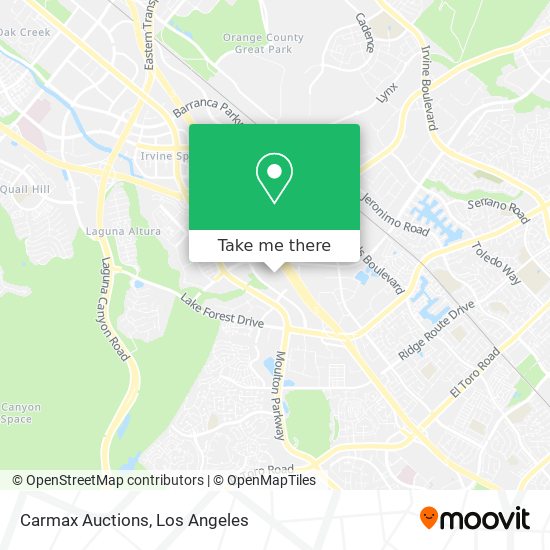 Carmax Auctions map