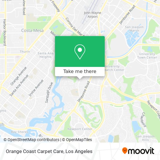 Orange Coast Carpet Care map
