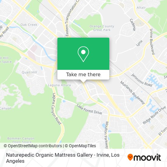 Naturepedic Organic Mattress Gallery - Irvine map