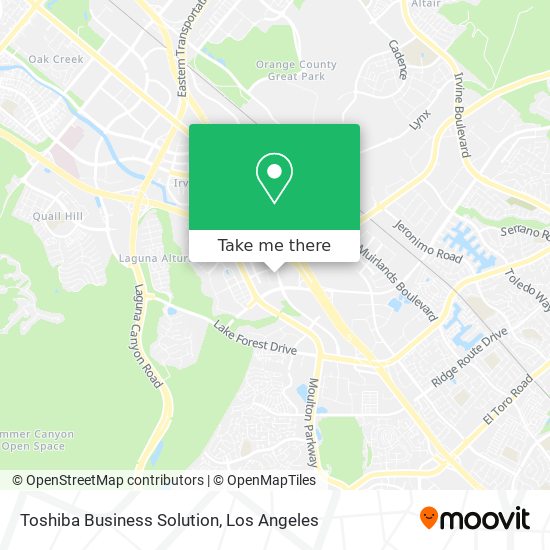 Toshiba Business Solution map