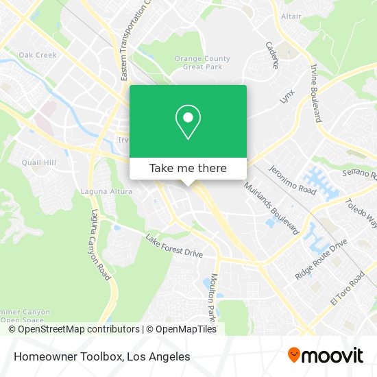 Mapa de Homeowner Toolbox