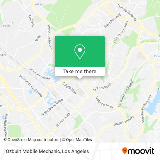 Mapa de Ozbuilt Mobile Mechanic