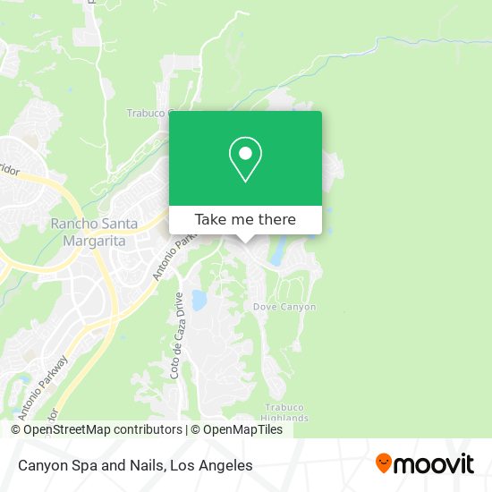 Canyon Spa and Nails map