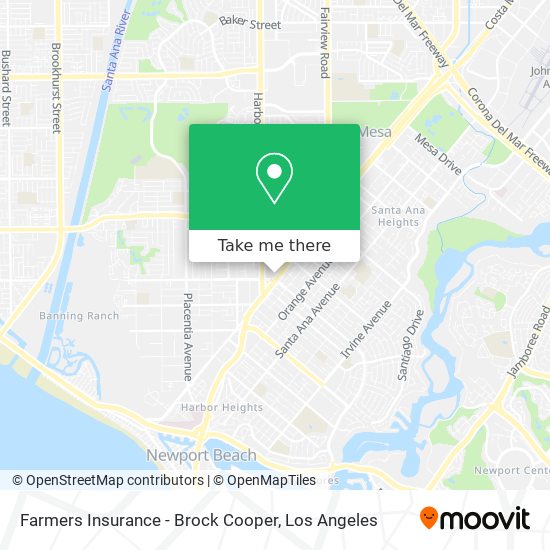 Farmers Insurance - Brock Cooper map
