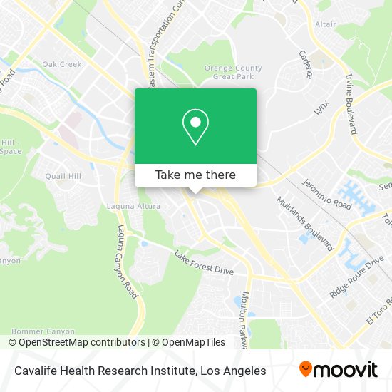 Mapa de Cavalife Health Research Institute