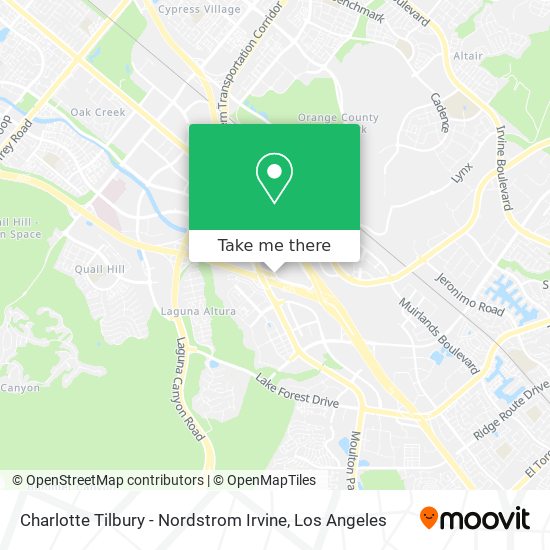 Charlotte Tilbury - Nordstrom Irvine map