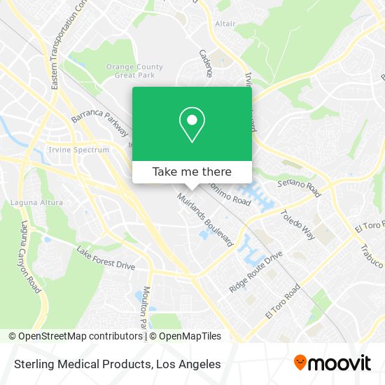 Mapa de Sterling Medical Products